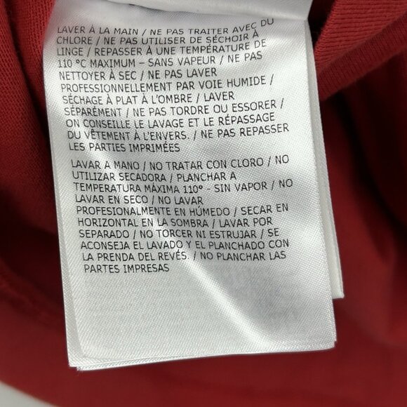 Moncler Maglia T-Shirt Big Diagonal Logo Red White Mens Size XL - Picture 8 of 15